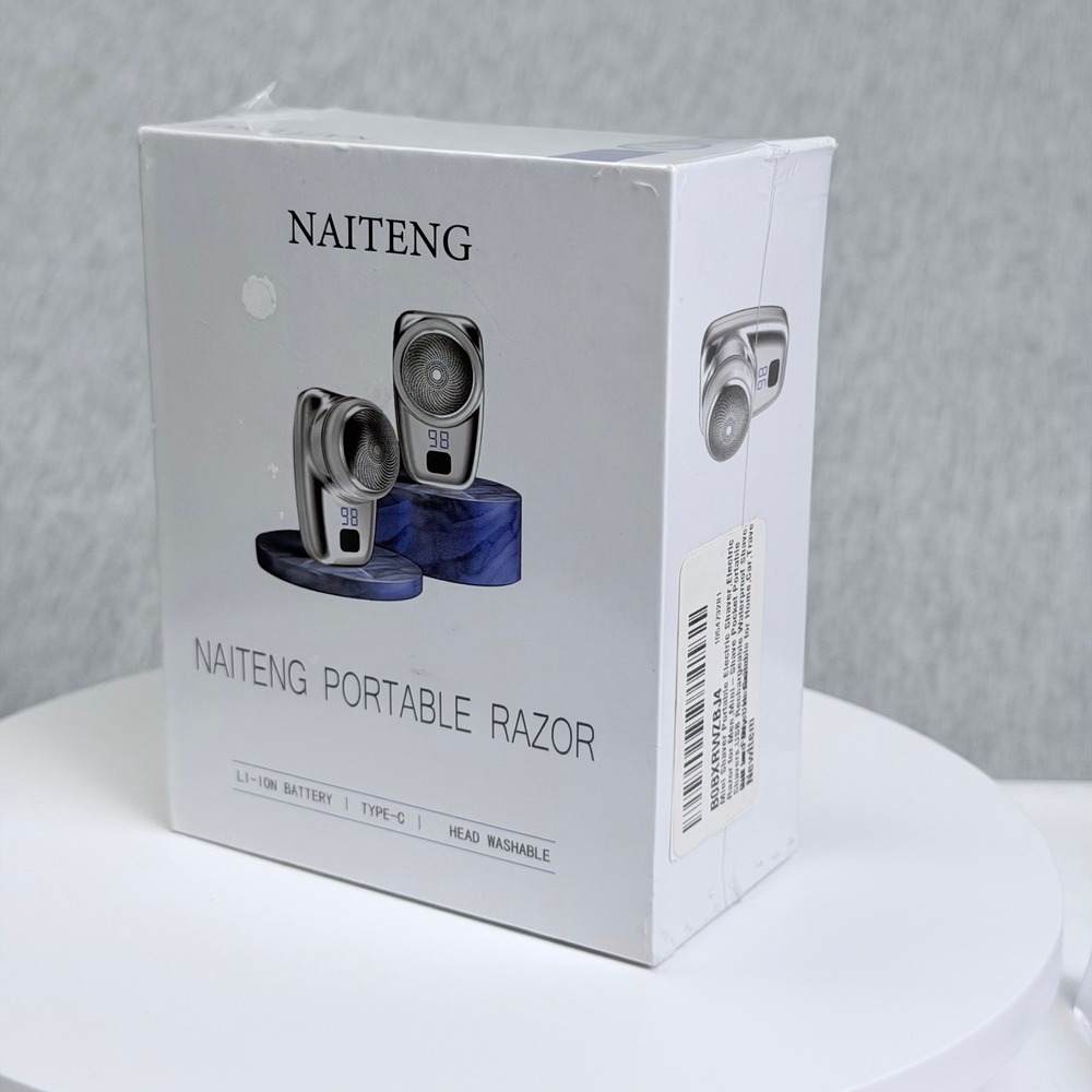 Naiteng Portable Razor FCX07 Mini Electric Shaver Type-C Rechargeable Silver - Picture 2 of 8